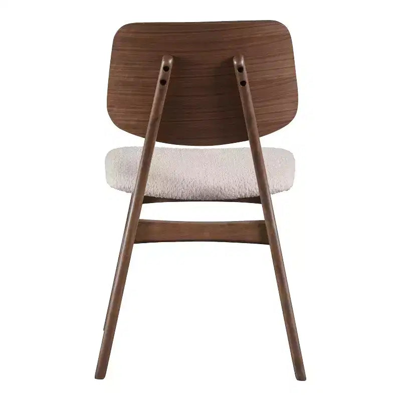 HOMES: Inside + Out Set da pranzo ovale Sandy Cove Mid-Century Modern 7 pezzi, noce