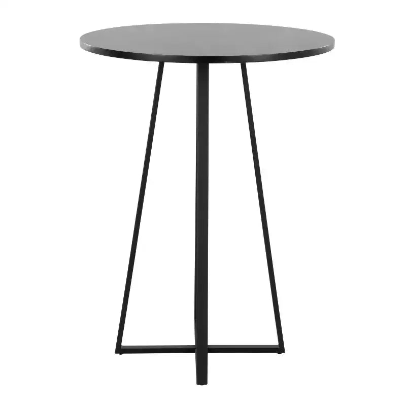 LumiSource Cosmo Tavolo Alto in MDF Metallo Nero/Nero