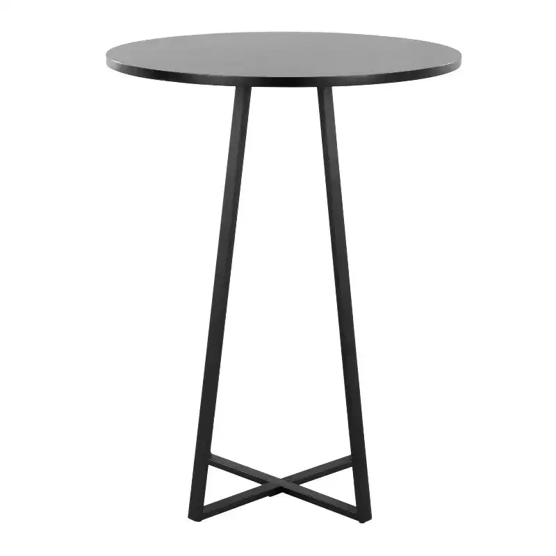 LumiSource Cosmo Tavolo Alto in MDF Metallo Nero/Nero