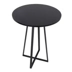 LumiSource Cosmo Tavolo Alto in MDF Metallo Nero/Nero
