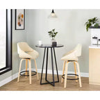 LumiSource Cosmo Tavolo Alto in MDF Metallo Nero/Nero