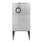 Rastrelliera per vini Yoela in pelle e alluminio da 31,5" - Acme Furniture