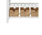 Carrelli e isole da cucina Sezye da 50" con finitura bianca - Acme Furniture: Piano in marmo, 2 ripiani, montaggio senza attrezzi