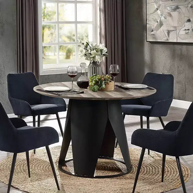 Tavolo da pranzo Zudora di Acme Furniture Finitura Rovere Antico/Nero