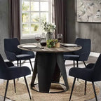 Tavolo da pranzo Zudora di Acme Furniture Finitura Rovere Antico/Nero