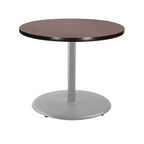 Tavolo da pranzo rotondo da 30" della collezione Bennet di Hampden Furnishings, grigio/mogano