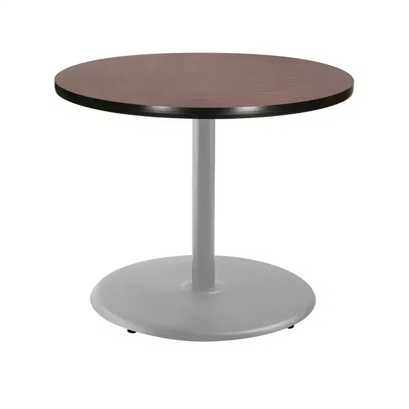 Tavolo da pranzo rotondo da 30" della collezione Bennet di Hampden Furnishings, grigio/mogano