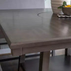 Set da pranzo Powell Barnes altezza bancone 5 pezzi grigio