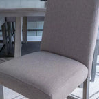 Set da pranzo Powell Barnes altezza bancone 5 pezzi grigio