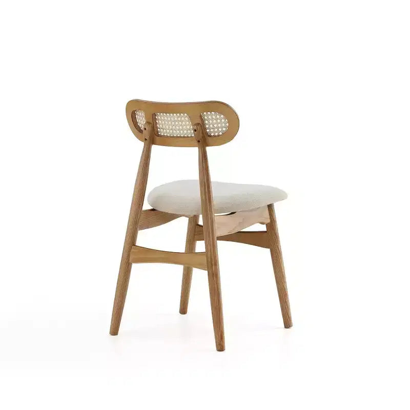 Manhattan Comfort Set da pranzo rettangolare 7 pezzi Rockaway e Colbert 70.86", naturale/farina d'avena: chic industriale, legno di frassino, 6 sedie