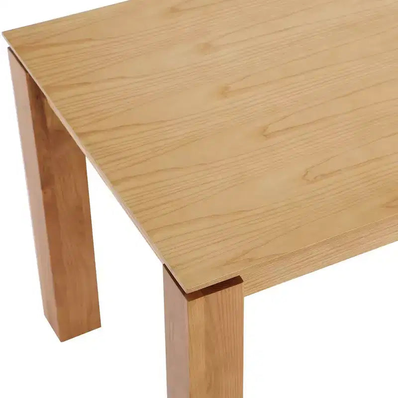Manhattan Comfort Set da pranzo rettangolare 7 pezzi Rockaway e Colbert 70.86", naturale/farina d'avena: chic industriale, legno di frassino, 6 sedie