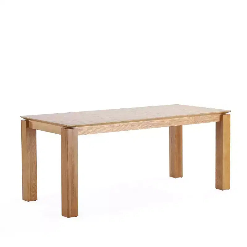 Manhattan Comfort Set da pranzo rettangolare 7 pezzi Rockaway e Colbert 70.86", naturale/farina d'avena: chic industriale, legno di frassino, 6 sedie