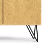 WyndenHall Moreno Buffet Consolle Impiallacciato Rovere