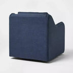Sedia girevole imbottita con fodera asportabile, blu - Threshold™ disegnata con Studio McGee