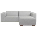 Divano a 2 posti con pouf WyndenHall Biggs Grigio Chiaro