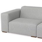 Divano a 2 posti con pouf WyndenHall Biggs Grigio Chiaro