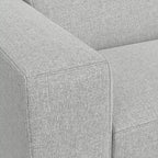 Divano a 2 posti con pouf WyndenHall Biggs Grigio Chiaro