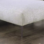 HOMES: Inside + Out Divano componibile a L Plumeria con chaise longue destra e cuscini in misto piuma grigio chiaro