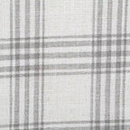 Breighton Home Prendete Posto Poltrona Accent Churchill con Ottomana in Plaid Grigio