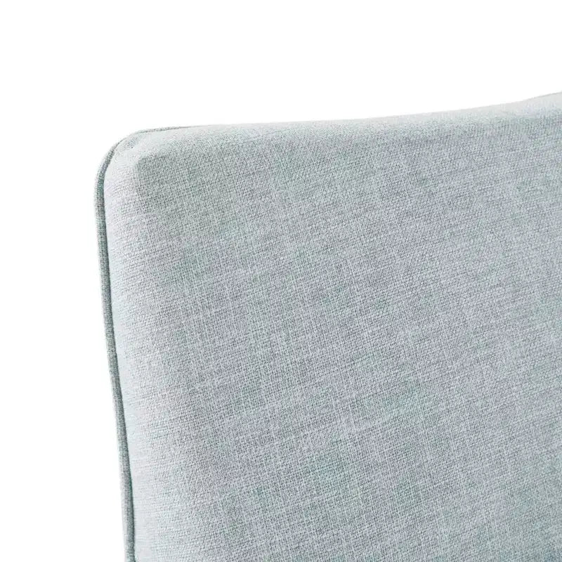 Sedia girevole con gonna London azzurra - Martha Stewart: imbottita, rotazione a 360 gradi, nessun assemblaggio richiesto