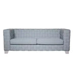 Divano Saree Acme Furniture 85" ciniglia teal chiaro/finitura bianca