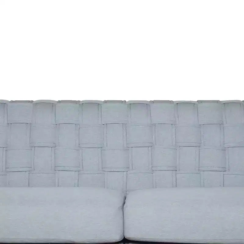 Divano Saree Acme Furniture 85" ciniglia teal chiaro/finitura bianca