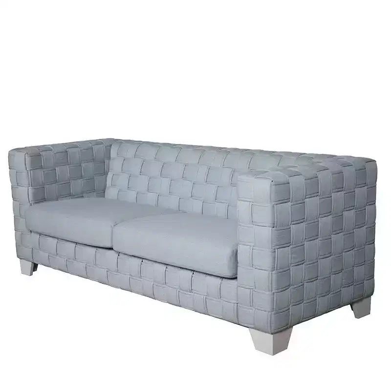 Divano Saree Acme Furniture 85" ciniglia teal chiaro/finitura bianca