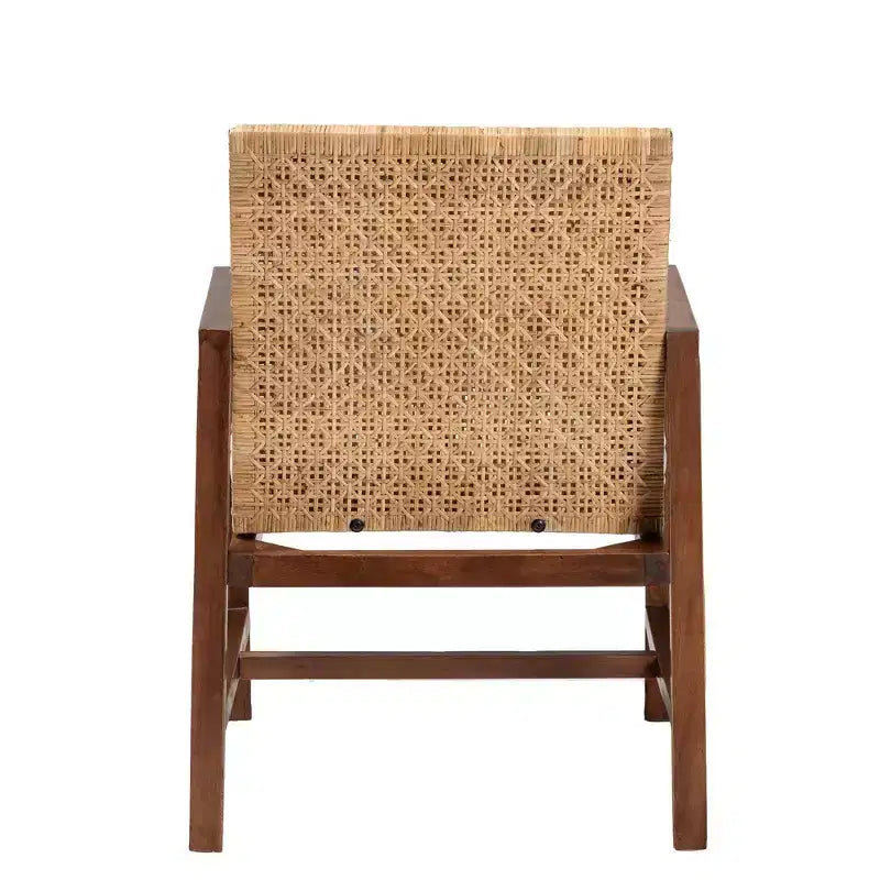 bali & pari Poltrona Lovina in Rattan e Legno di Acacia, Miele Chiaro/Marrone Chiaro