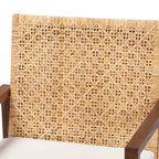 bali & pari Poltrona Lovina in Rattan e Legno di Acacia, Miele Chiaro/Marrone Chiaro