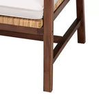 bali & pari Poltrona Lovina in Rattan e Legno di Acacia, Miele Chiaro/Marrone Chiaro