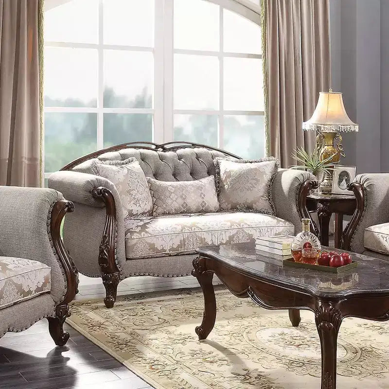 Divano Miyeon di Acme Furniture, Finitura Ciliegio