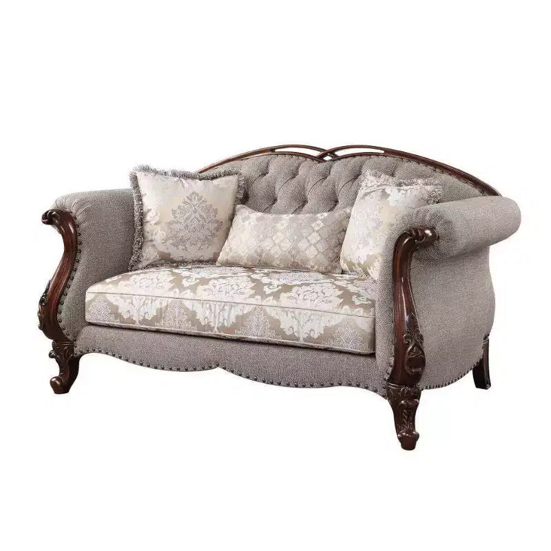 Divano Miyeon di Acme Furniture, Finitura Ciliegio