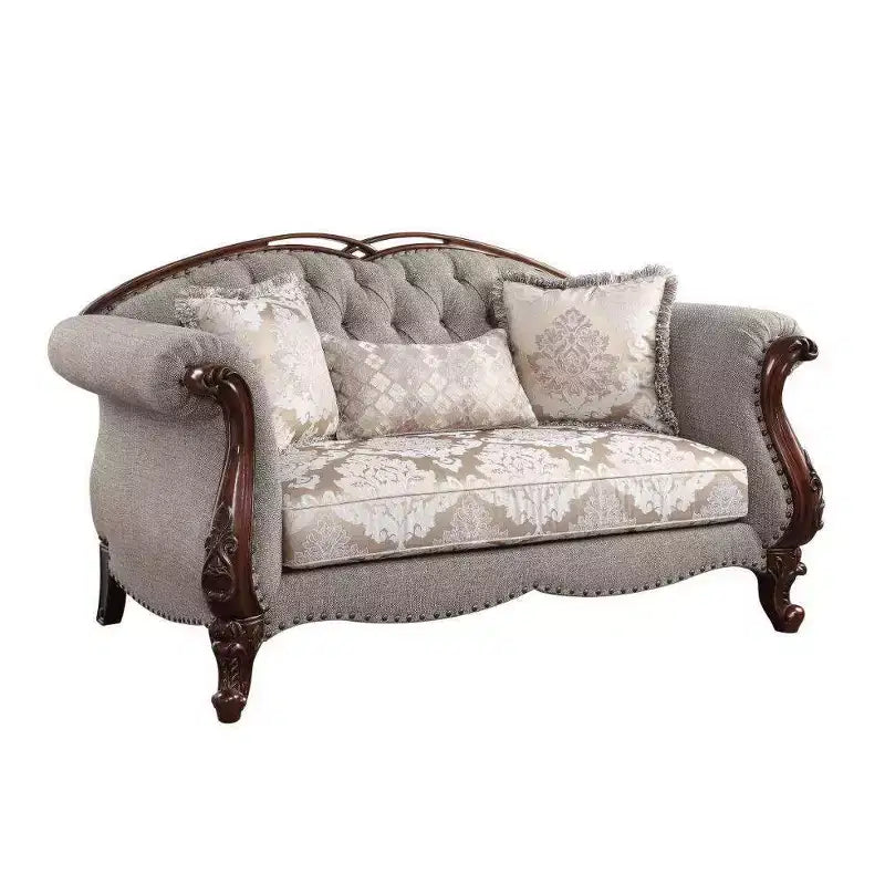 Divano Miyeon di Acme Furniture, Finitura Ciliegio