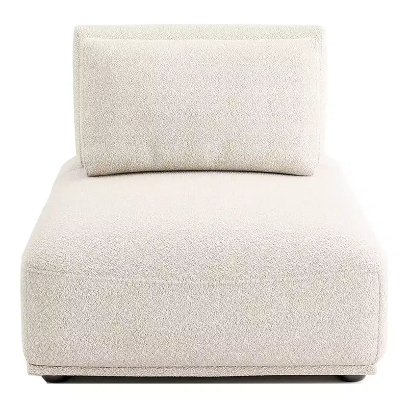 HOMES: Inside + Out Poltrona modulare moderna senza braccioli Povoa in Boucle con schienale estensibile Beige