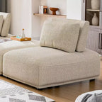 HOMES: Inside + Out Poltrona modulare moderna senza braccioli Povoa in Boucle con schienale estensibile Beige