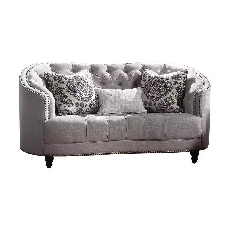 Acme Furniture Saira Sofa Light Gray