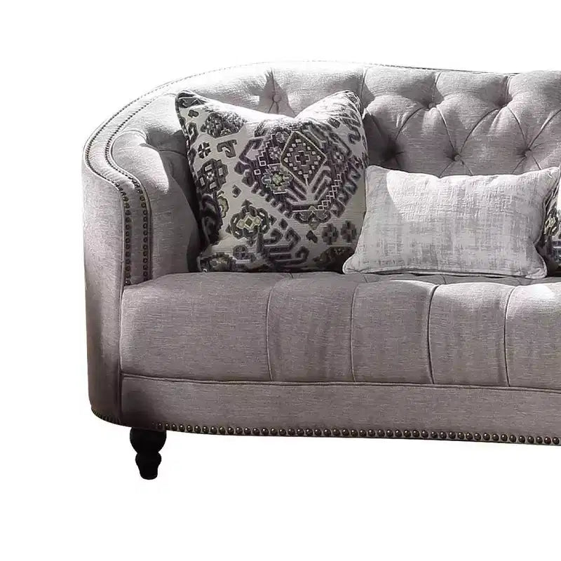 Divano Acme Furniture Saira grigio chiaro