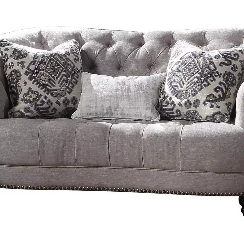Divano Acme Furniture Saira grigio chiaro