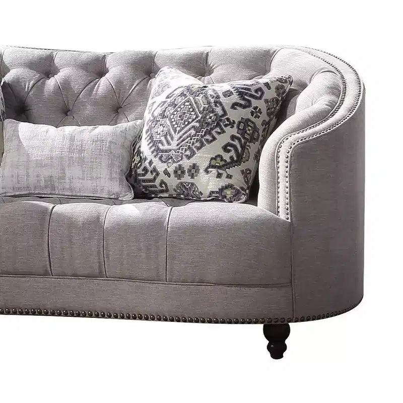 Divano Acme Furniture Saira grigio chiaro