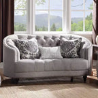 Divano Acme Furniture Saira grigio chiaro