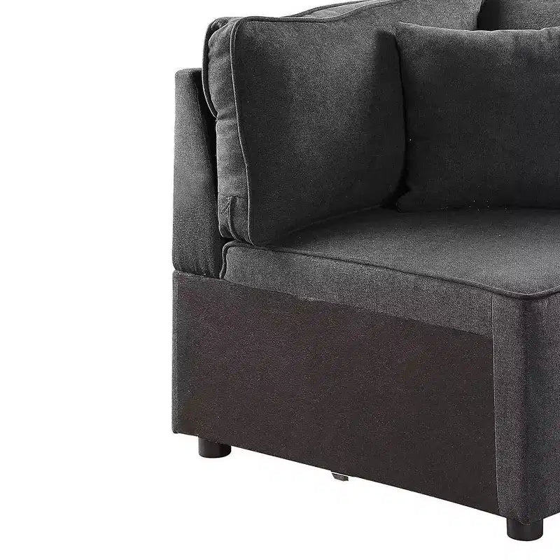 Tessuto Grigio Silvester da 33" - Acme Furniture: Rivestimento in Pelle, Telaio in Legno, Nessun Montaggio Richiesto