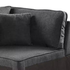Tessuto Grigio Silvester da 33" - Acme Furniture: Rivestimento in Pelle, Telaio in Legno, Nessun Montaggio Richiesto