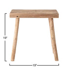 Tavolino d'appoggio in legno riciclato naturale Storied Home