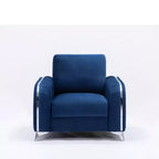 Poltrona decorativa Wenona in velluto blu Acme Furniture
