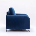 Poltrona decorativa Wenona in velluto blu Acme Furniture