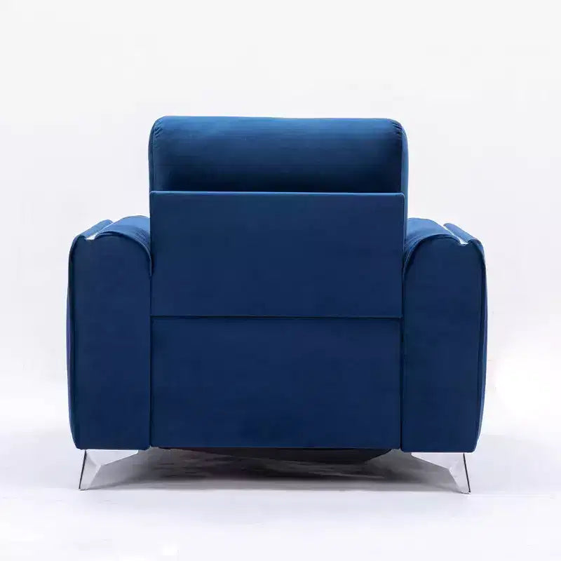 Poltrona decorativa Wenona in velluto blu Acme Furniture