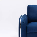 Poltrona decorativa Wenona in velluto blu Acme Furniture