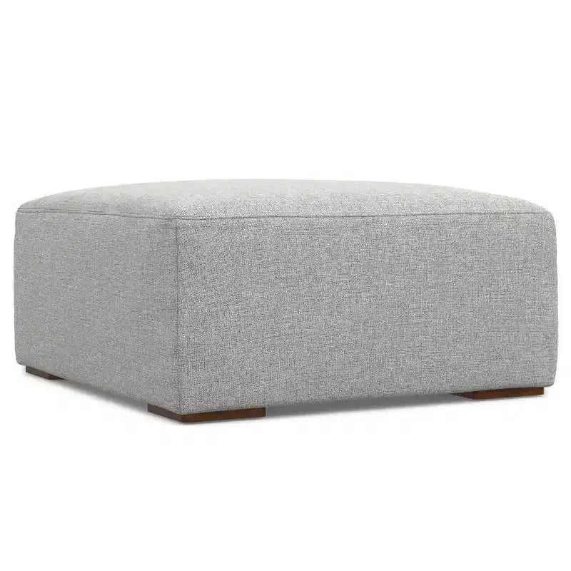 Divano a 3 posti con pouf WyndenHall Biggs grigio chiaro