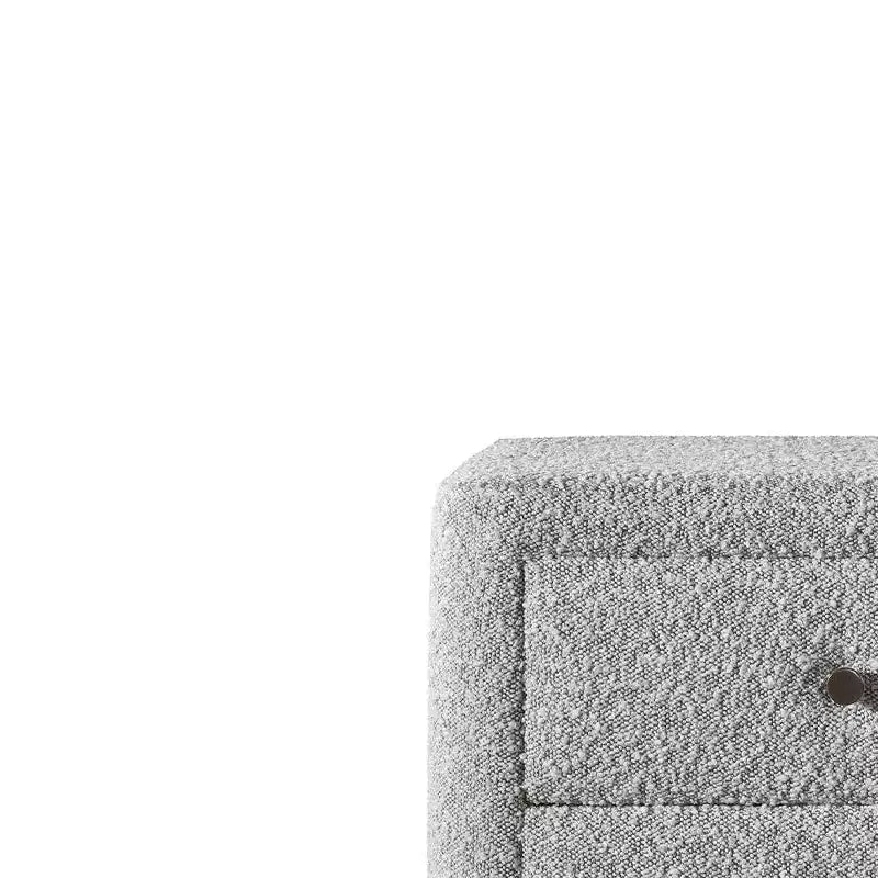 Comodini Cleo 20" in boucle grigio - Acme Furniture