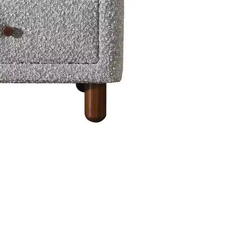 Comodini Cleo 20" in boucle grigio - Acme Furniture